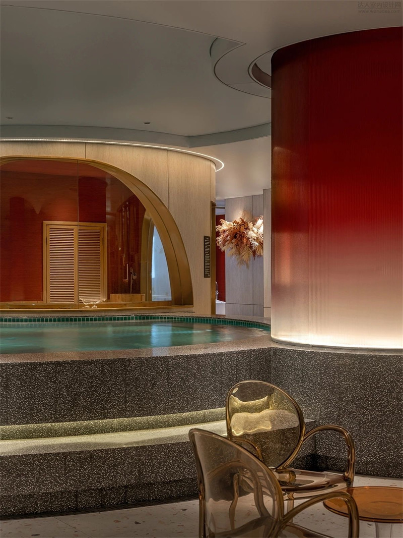 集洗浴汗蒸、娱乐于一体水礼温泉酒店设计
